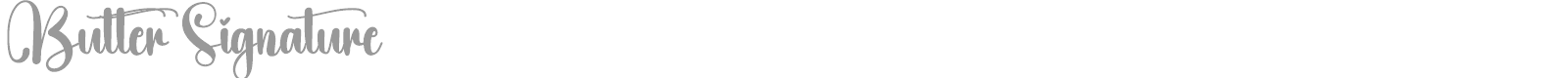 Butter Signature font preview